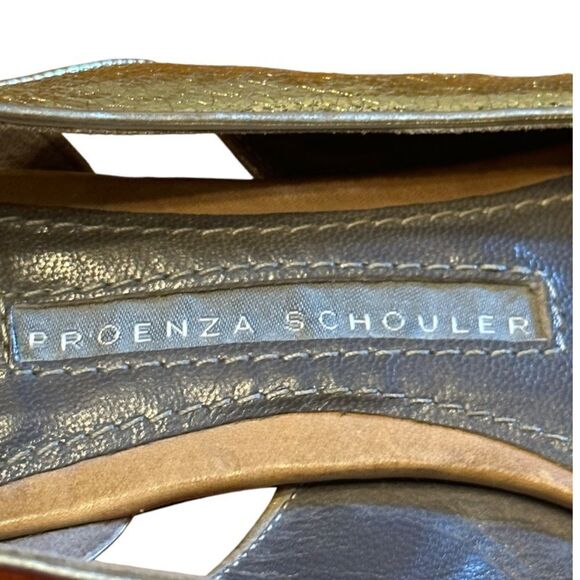 Proenza Schoulder Gold Flats Size 37 - Picture 5 of 10